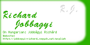 richard jobbagyi business card